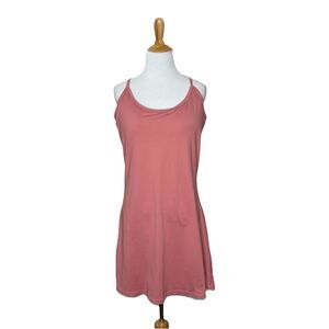 Willit Pink Built-In Bra Racerback Dress Tennis Pickleball Athletic Size large